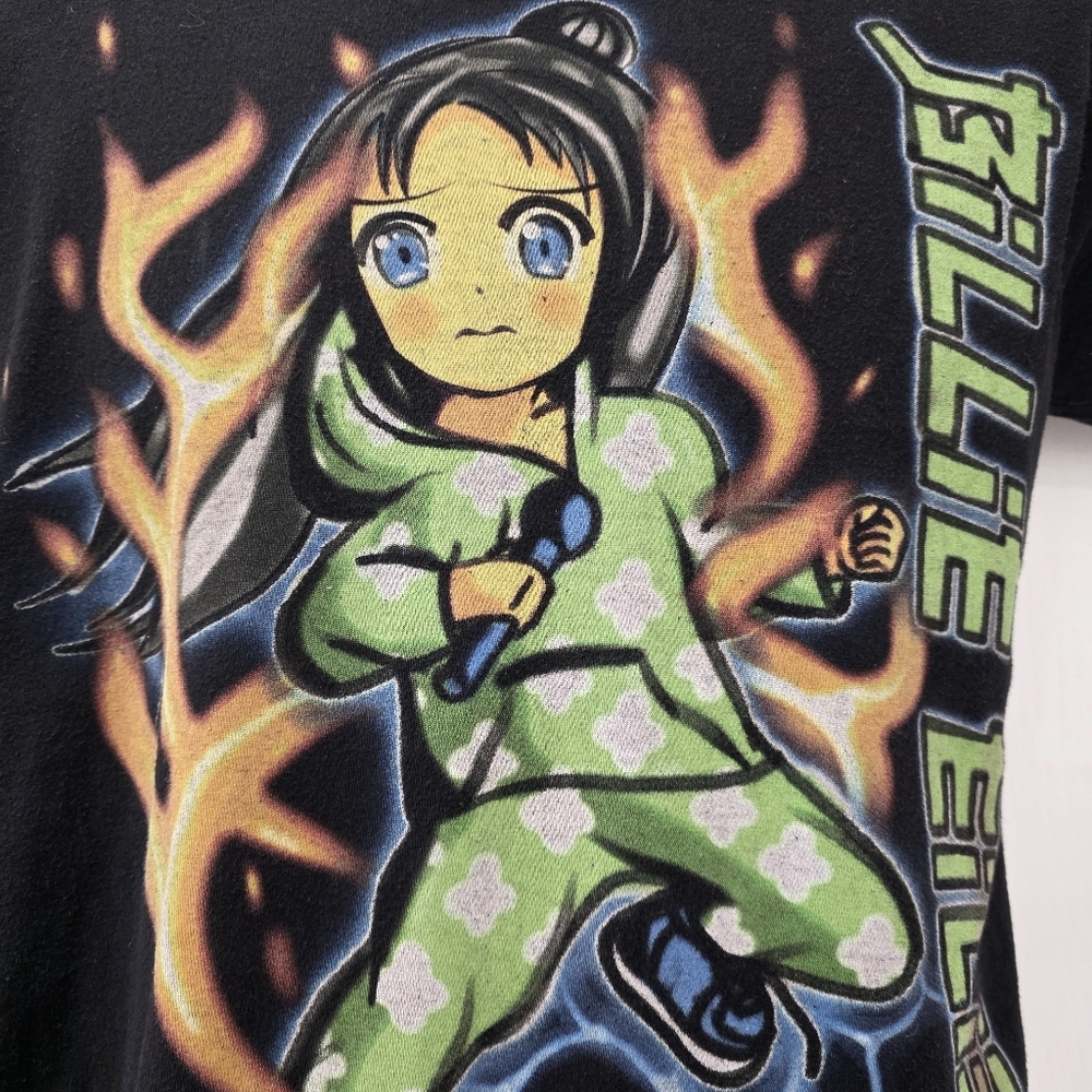 Billie Eilish Anime Flames Graphic TShirt Size S - Picture 6 of 11